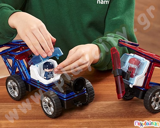 Μαγνητικά τουβλάκια κατασκευών MagFormers Amazing Police and Rescue 26 τεμαχίων
