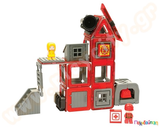 Μαγνητικά τουβλάκια κατασκευών MagFormers Amazing Rescue Set