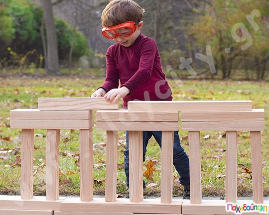 Αφρώδη δοκάρια κατασκευών, όψη ξύλου 24 τμχ.
