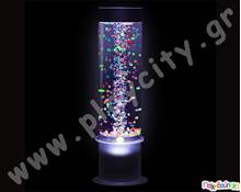 Φωτεινός σωλήνας με αιωρούμενες φούσκες  Αισθητηριακή Ολοκλήρωση