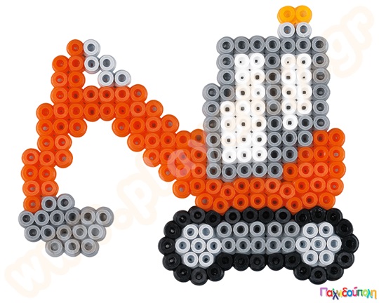 Σετ κατασκευών οχήματα εργασίας 4000 τμχ. χάντρες 5 mm