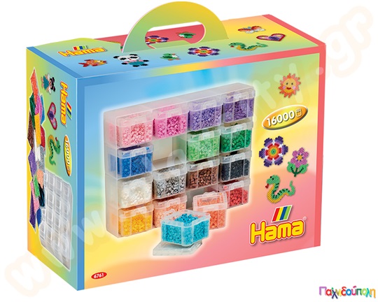 Σετ 16000 τμχ. χάντρες 5 mm και κουτί αποθήκευσης 16 θέσεων