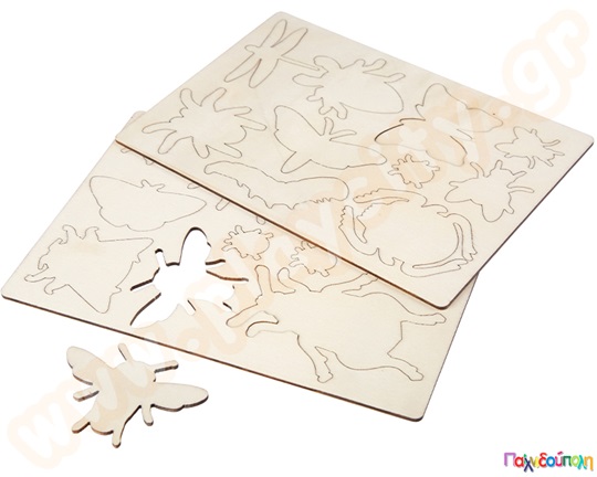 Ξύλινα έντομα σετ 19 τμχ.