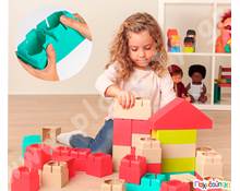 Τουβλάκια ECO Super Kim  Ξύλινα Παιχνίδια Κατασκευών με Τουβλάκια