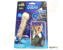 Ζώα θάλασσας με mini προτζέκτορα  Ζωάκια Πλαστικά