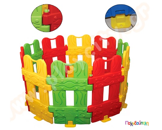 Σετ Πλαστικός φράχτης χώρου παιχνιδιού Ψηλός