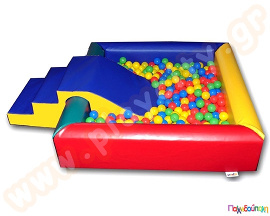 Μπαλοπισίνα με σκάλα κ πάτο 300x300x75 εκ.