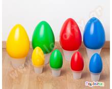 Παιχνίδι λογικής με γιγάντια αυγά  Επιδαπέδια Παιχνίδια