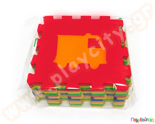 Ελαστικές πλάκες EVA με μεταφορικά μέσα