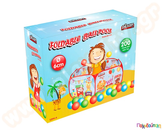 Υφασμάτινη πισίνα με μπαλάκια