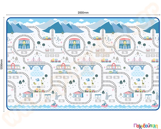 Χαλί παιχνιδιού διαδρομή τρένου