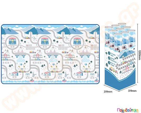 Χαλί παιχνιδιού διαδρομή τρένου
