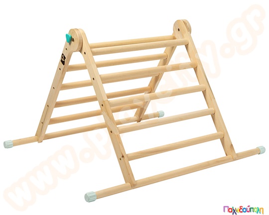 Ξύλινο τρίγωνο αναρρίχησης εσωτερικού χώρου