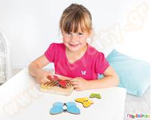 Παζλ επιπέδων πεταλούδα  Ξύλινα Εκπαιδευτικά Παζλς Επιπέδων