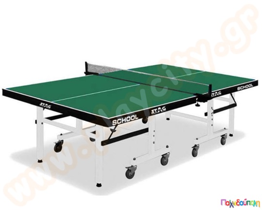 Τραπέζι πινγκ πονγκ εσωτερικού χώρου πράσινο (χωρίς δίχτυ)