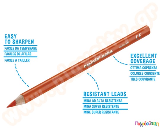 Ξυλομπογιές ΝΕΟΝ CARIOCA 6 τμχ.