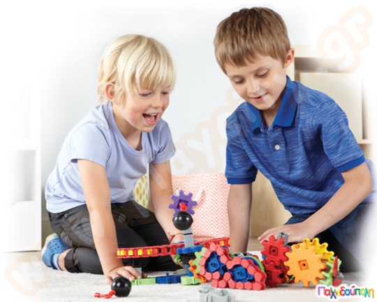 Εκπαιδευτικό Παιχνίδι Κατασκευών STEM με Γρανάζια Σετ 116 τεμαχίων