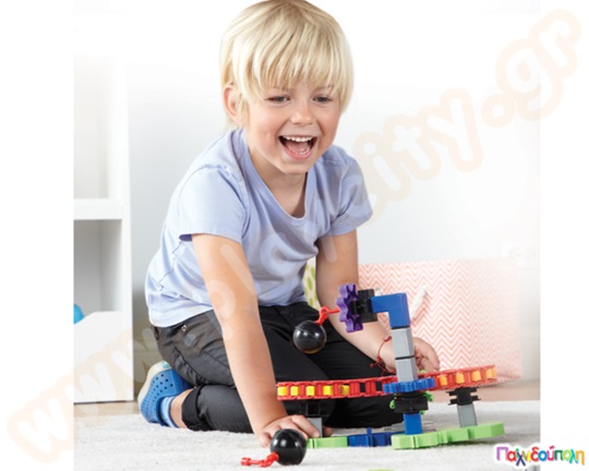 Εκπαιδευτικό Παιχνίδι Κατασκευών STEM με Γρανάζια Σετ 116 τεμαχίων