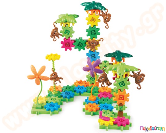 Εκπαιδευτικό Παιχνίδι κατασκευών STEM Gears! Gears! Gears! Movin Monkeys