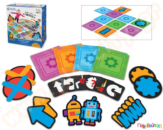 Εκπαιδευτικό Παιχνίδι STEM Σετ δραστηριοτήτων "προγραμματισμού" Lets Go Code! Activity Set