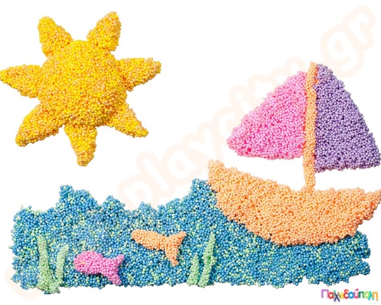 Εκπαιδευτικό Παιχνίδι Αισθήσεων Αφρώδης πλαστελίνη Playfoam Combo 8 τεμάχια