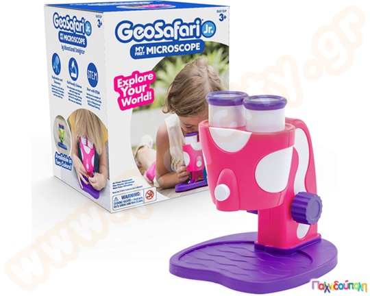 Εκπαιδευτικό Παιχνίδι STEM Geosafari Jr. To πρώτο μου μικροσκόπιο Ροζ