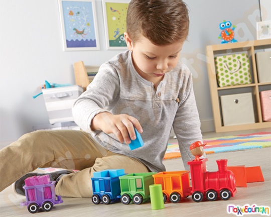 Εκπαιδευτικό παιχνίδι STEM Τρενάκι με τουβλάκια