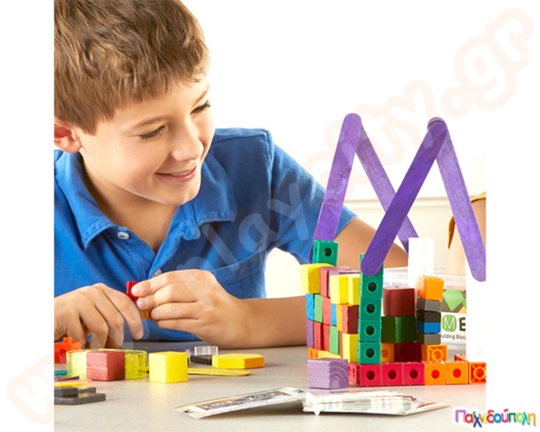 Εκπαιδευτικό παιχνίδι STEM Σετ κατασκευών με γεωμετρικά σχήματα