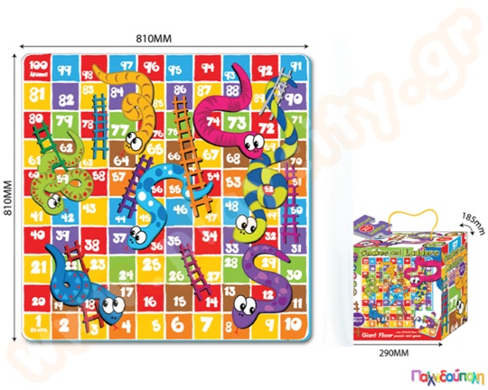 Αφρώδη επιδαπέδιο Φιδάκι και σκάλες 16 τεμάχια