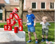 Παιχνίδι στόχου και αριθμητικής - Tin Throwing - Red  Ομαδικά Παιχνίδια