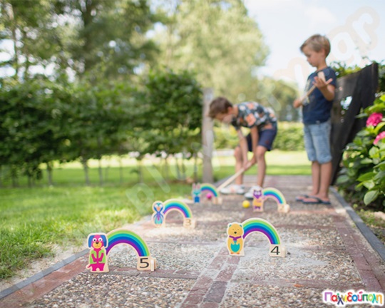 Ξύλινο Κροκέ Ουράνιο Τόξο - Crocket Rainbow