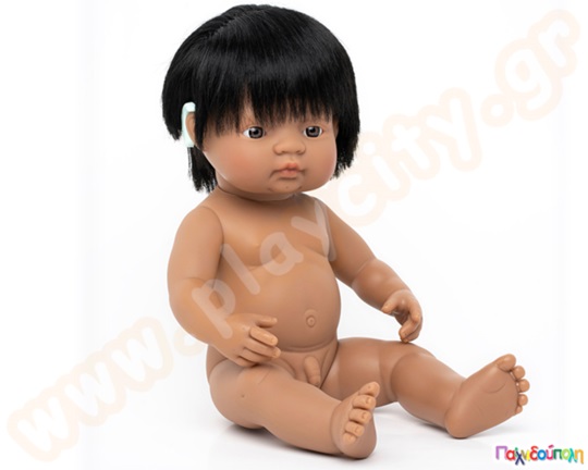 Κούκλα αγοράκι με βοηθητικό ακουστικό 38 εκ.