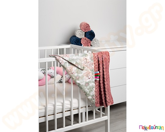 Κουβέρτα παιδική ροζ 75x100 εκ.