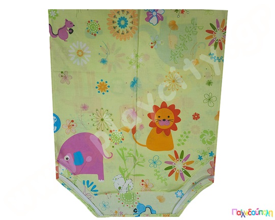 Σεντόνι βαμβακερό λαχανί ράντσου ζωάκια