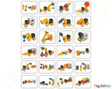 Μαγνητικά τουβλάκια Stick-O Σετ Κατασκευαστικών Οχημάτων 26 τεμάχια (32 μοντέλα)  Μαγνητικά Παιχνίδια Κατασκευών