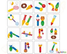 Βρεφικά μαγνητικά τουβλάκια Stick-O Σετ Μίμησης Ρόλων 26 τεμάχια (16 μοντέλα)  Μαγνητικά Παιχνίδια Κατασκευών