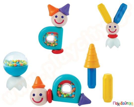 Βρεφικά μαγνητικά τουβλάκια με ήχο Stick-O 10 τεμάχια