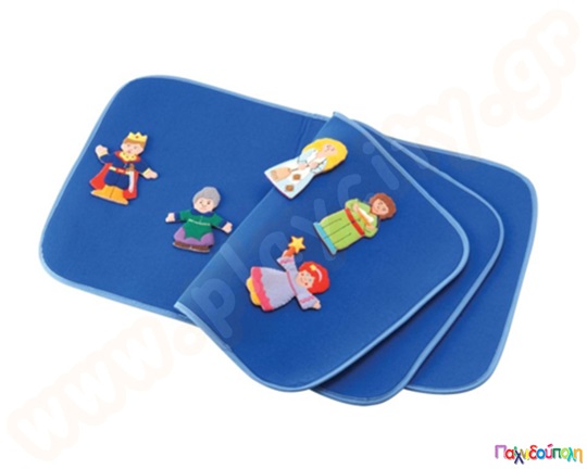 Μπλε βιβλίο ιστορίων για δαχτυλόκουκλες