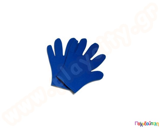 Μπλε γάντια για δαχτυλόκουκλες
