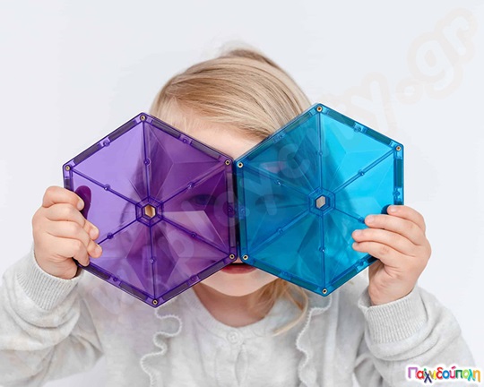 Μαγνητικά τουβλάκια κατασκευών Connetix Geometry Σετ 30 τεμάχια