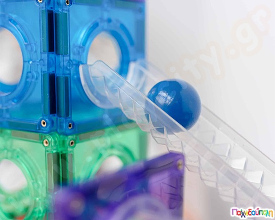 Μαγνητικά τουβλάκια κατασκευών Ξύλινες μπάλες 12 τεμάχια