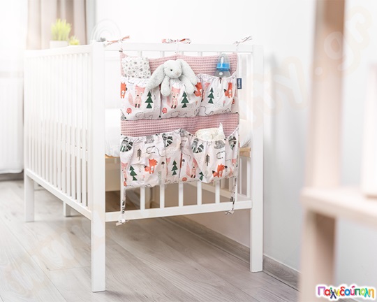 Βρεφική θήκη κρεβατιού ροζ