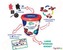 Κατασκευαστικό Σετ Πυροσβεστική Clics (κουβάς με 127 τεμάχια)  Πλαστικά Παιχνίδια Κατασκευών Clics - Flexy