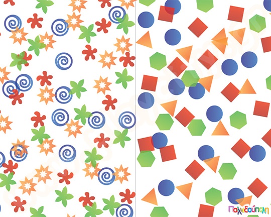 Σφραγίδες με μοτίβο μαλακής λαβής Σετ 4 τεμάχια