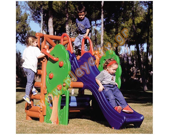 Πλαστική τσουλήθρα-αναρριχητής Δενδρόσπιτο Feber