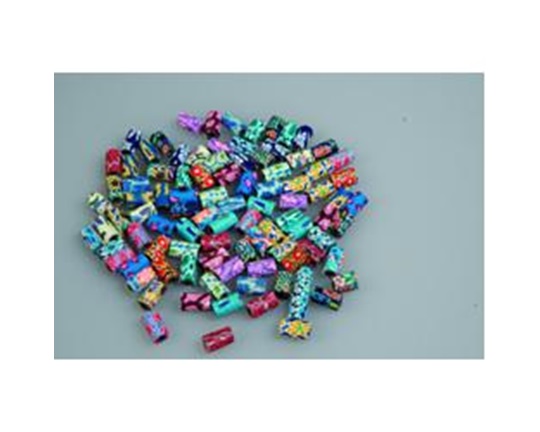 Πολύχρωμες χάντρες με σχέδια