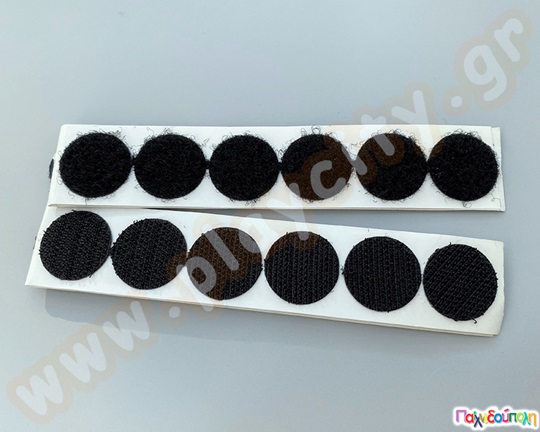 Αυτοκόλλητο  λευκό στρόγγυλο velkro