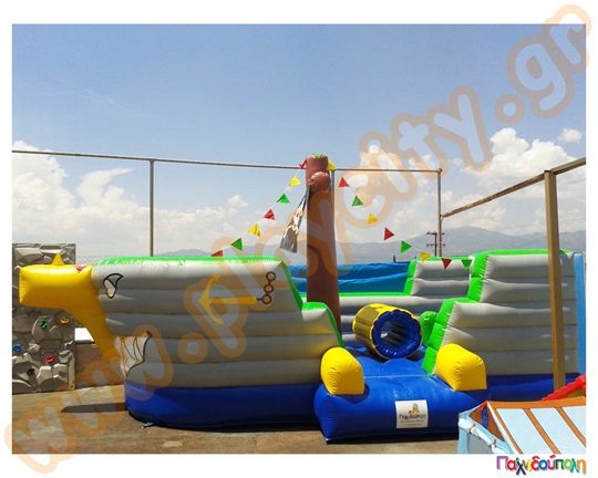 Φουσκωτό Παιχνίδι Πειρατικό καράβι (με 1 blower)