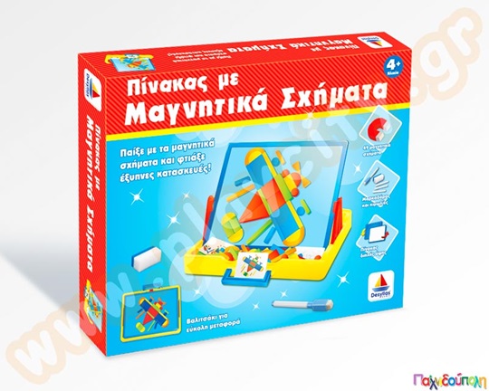 Μαγνητικό Πίνακας 49 μαγνητικά σχήματα Δεσύλλας