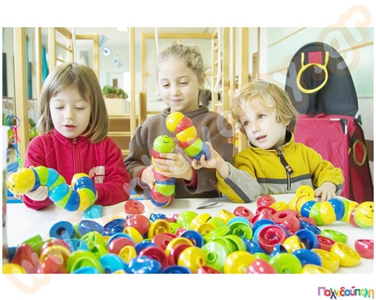 Παιχνίδι Κατασκευών Πολύχρωμο σκουληκάκι